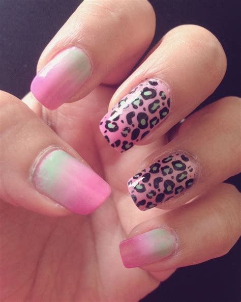 tutorial uñas leopardo rosa (pink leopard nails) .